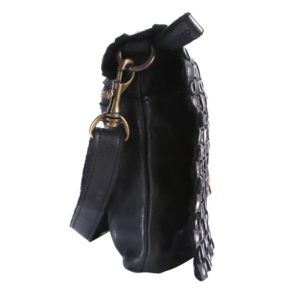 Artsy Leather Handbag - Flora