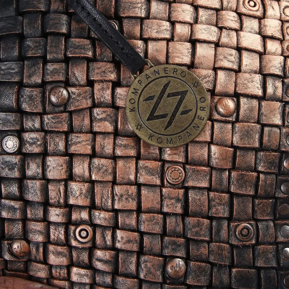 Artsy Leather Handbag - Flora