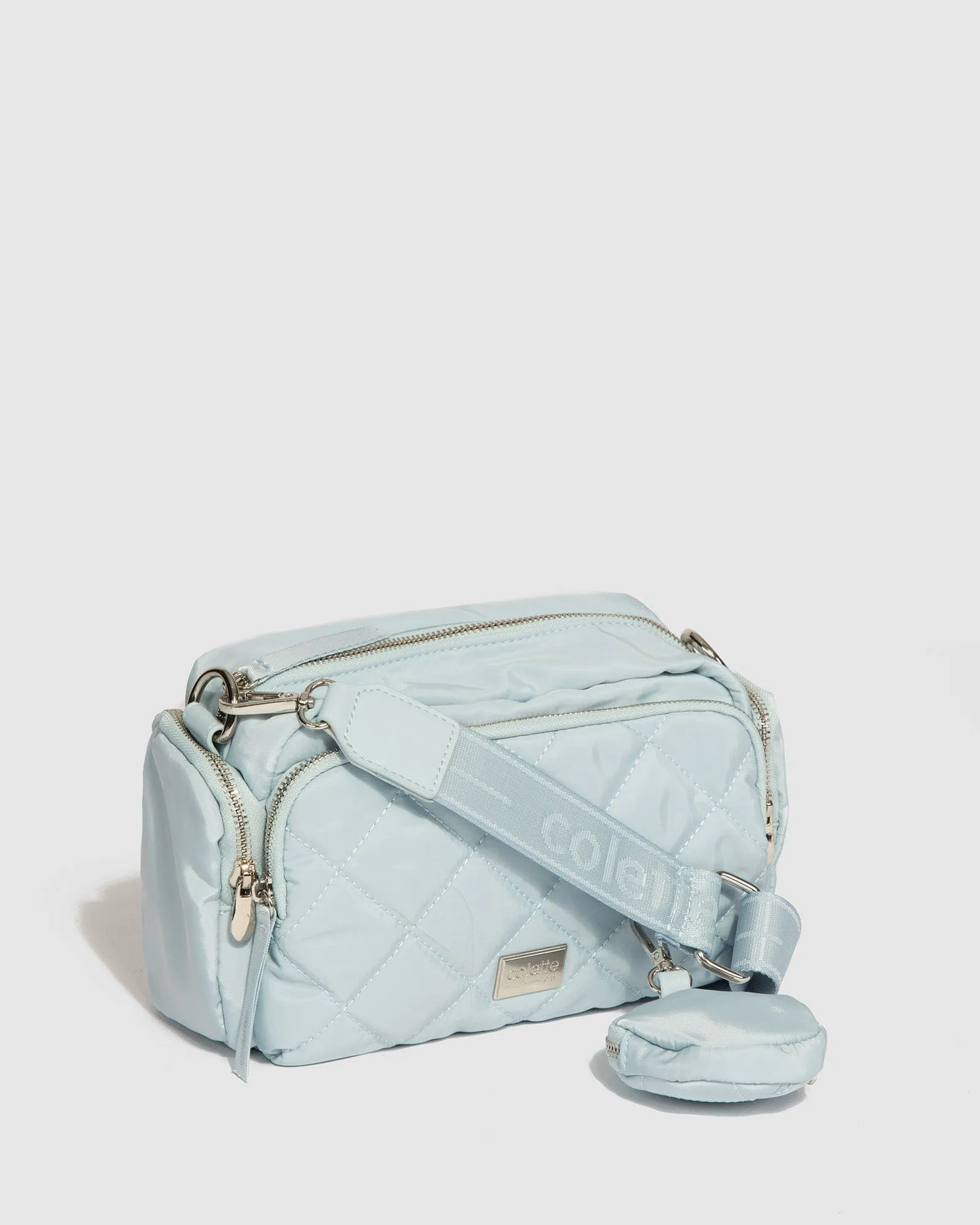 Baby Blue Harper Nylon Crossbody Bag