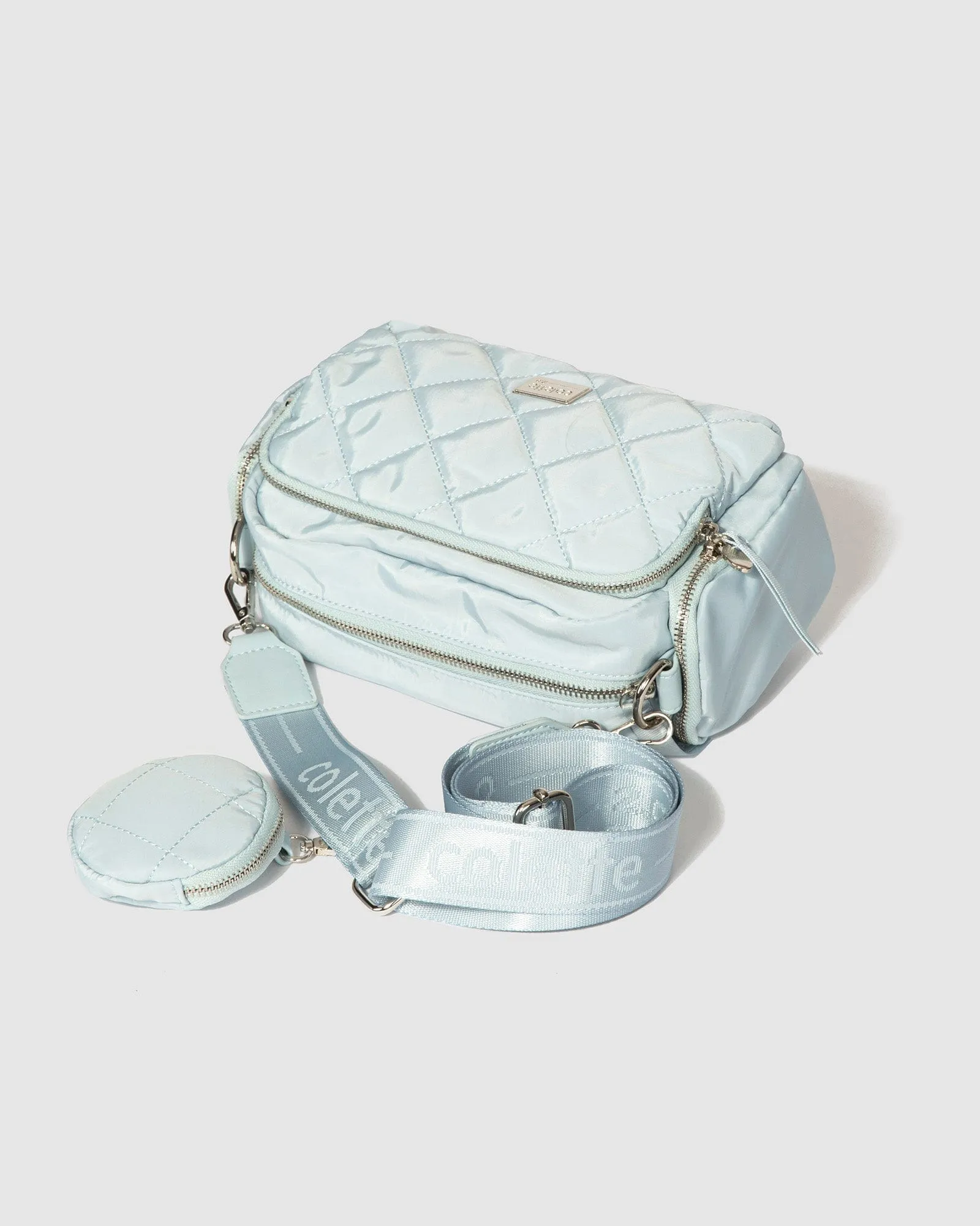 Baby Blue Harper Nylon Crossbody Bag