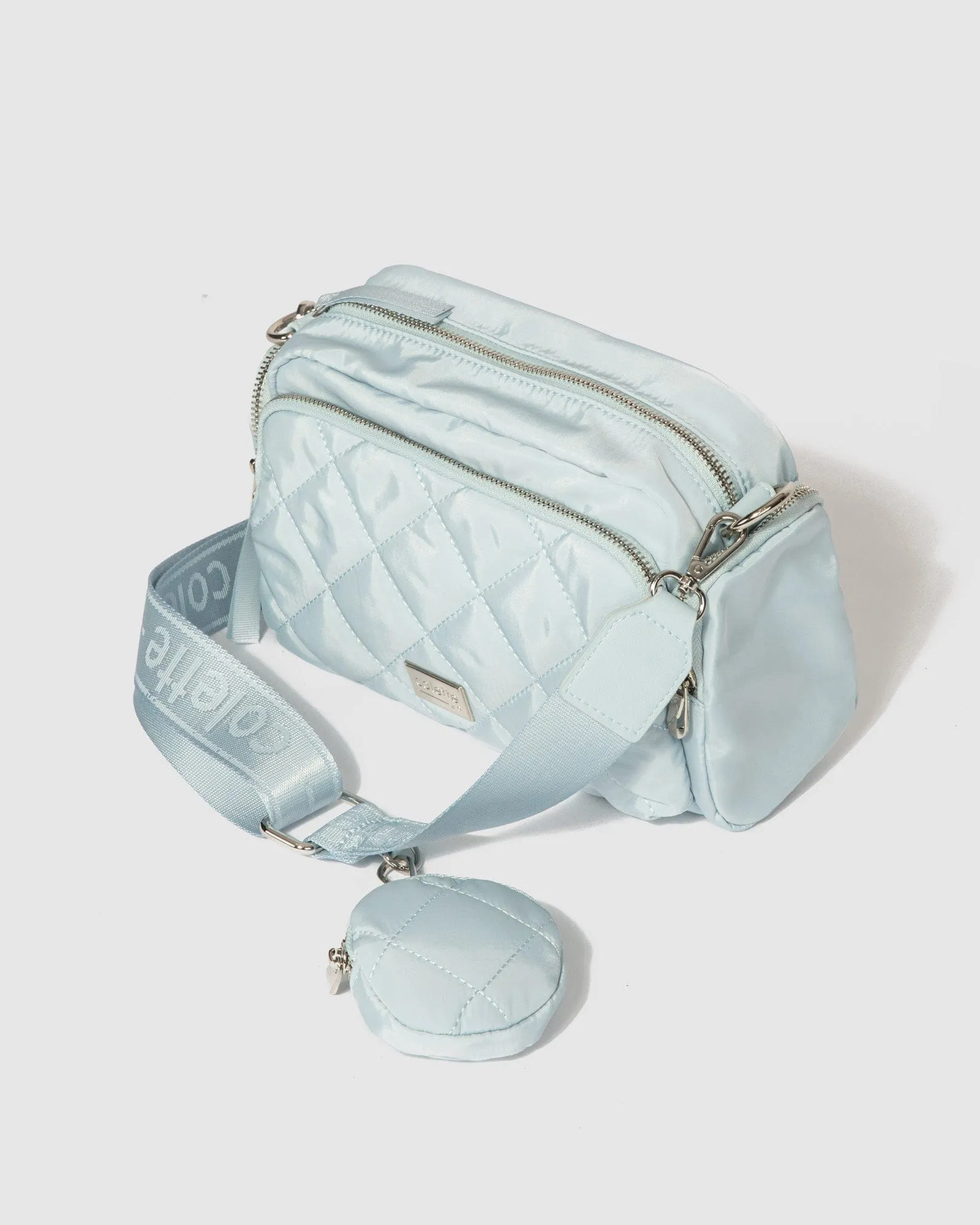 Baby Blue Harper Nylon Crossbody Bag