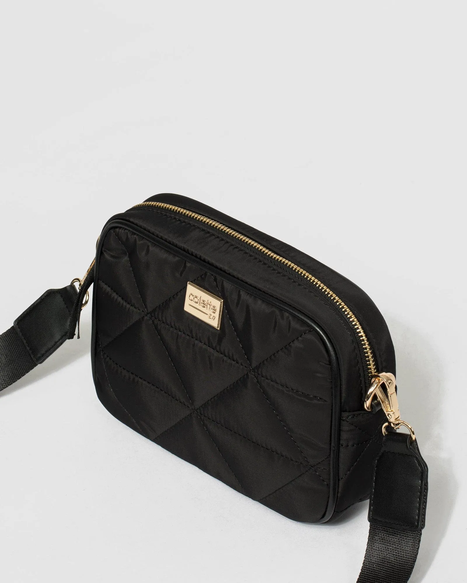 Black Alison Sports Crossbody Bag