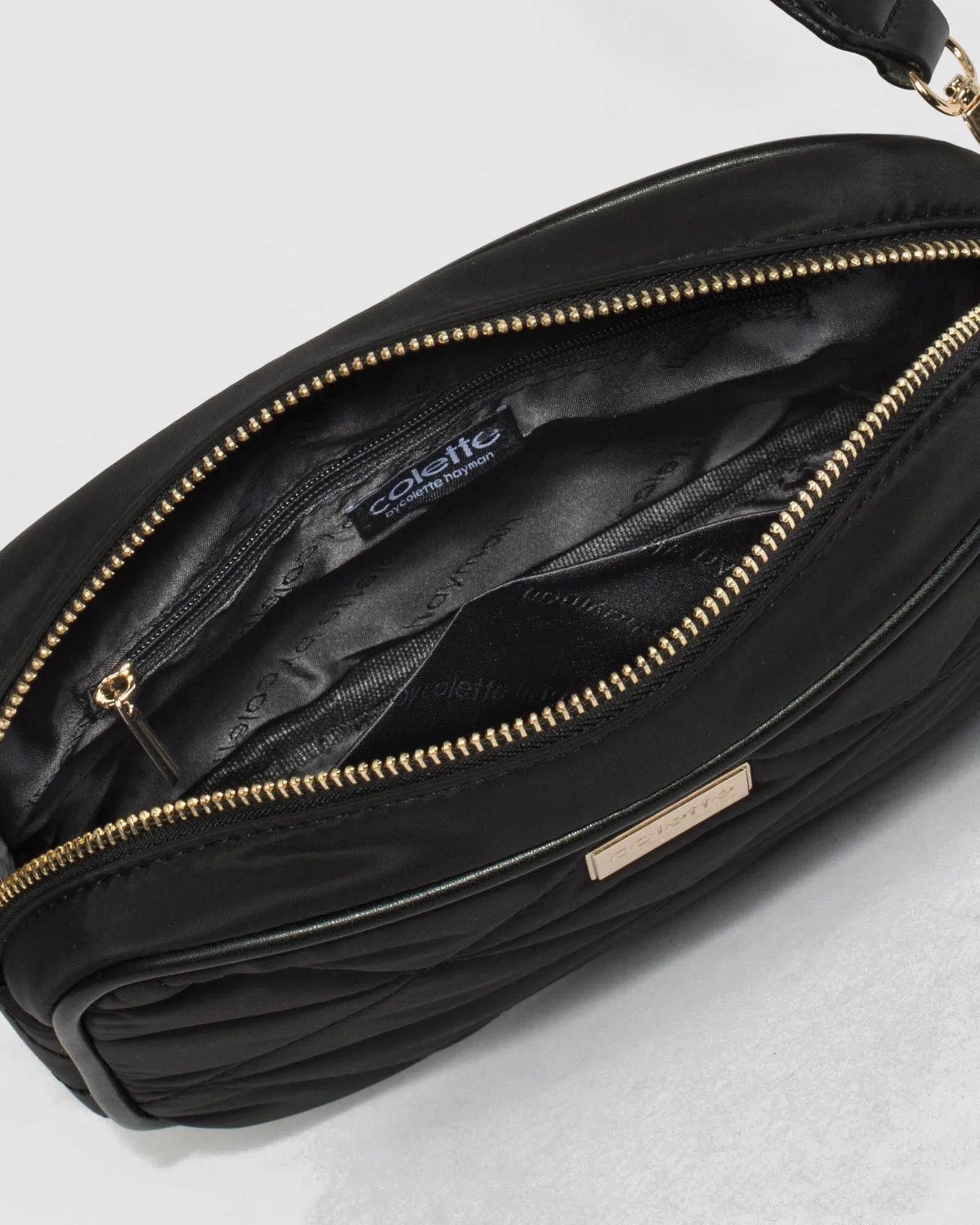 Black Alison Sports Crossbody Bag