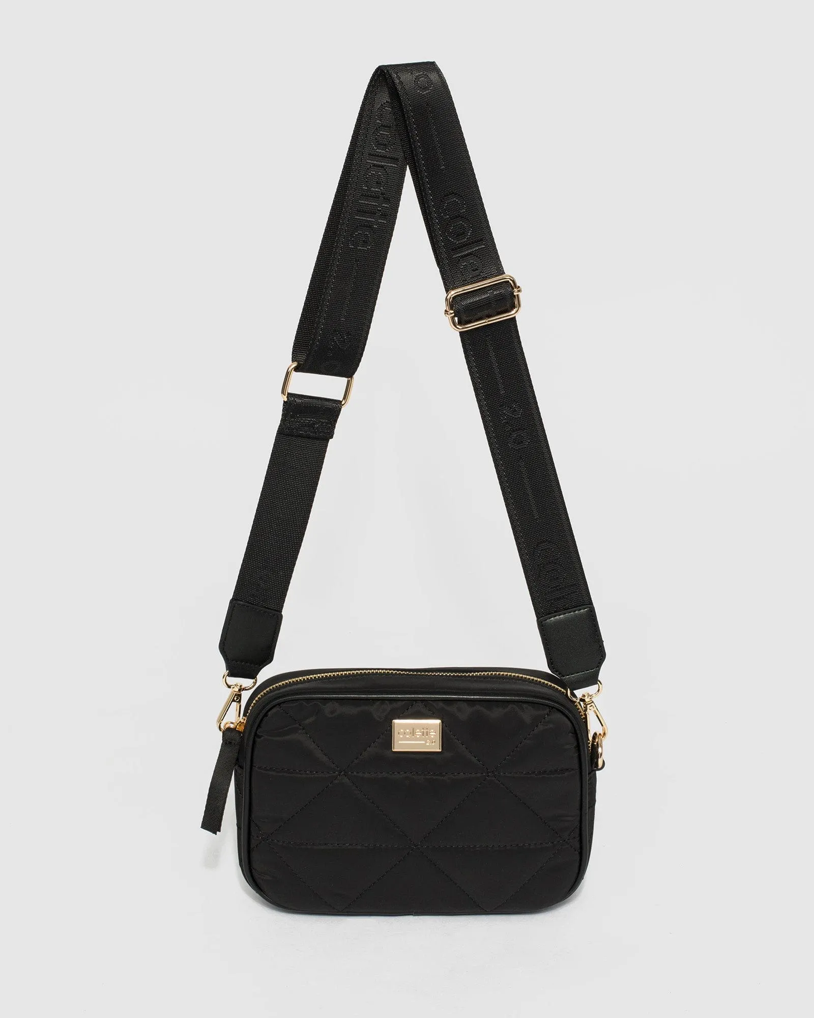 Black Alison Sports Crossbody Bag