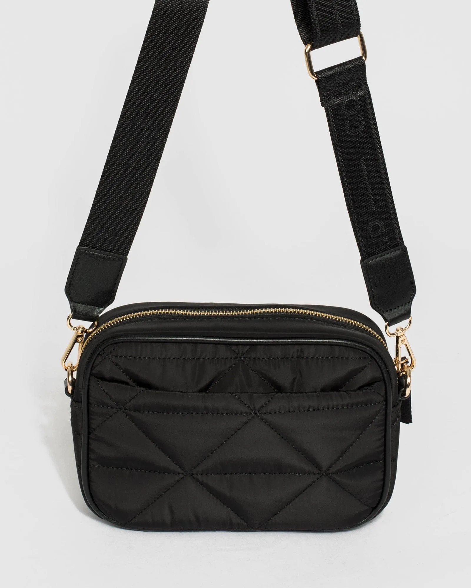 Black Alison Sports Crossbody Bag