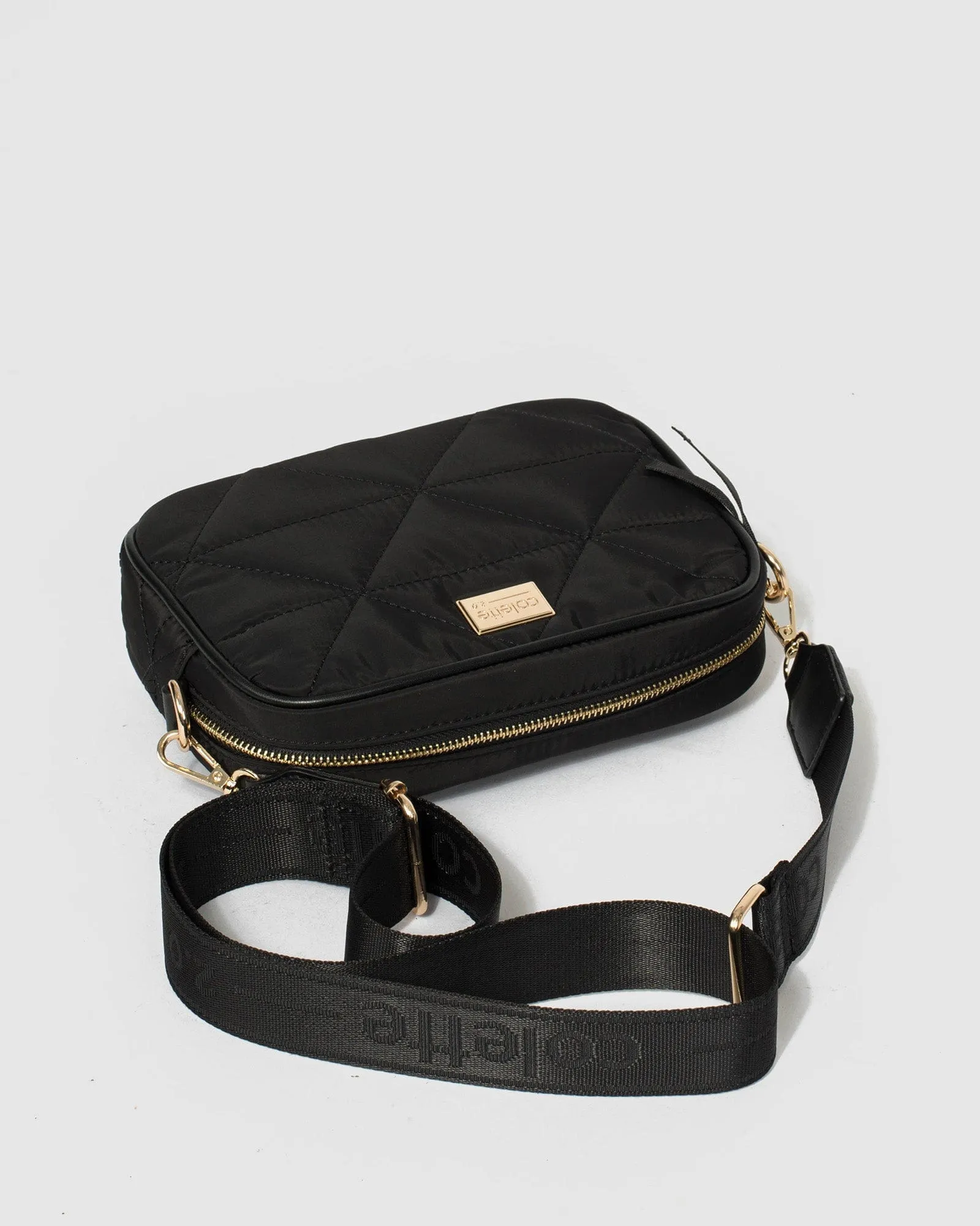 Black Alison Sports Crossbody Bag