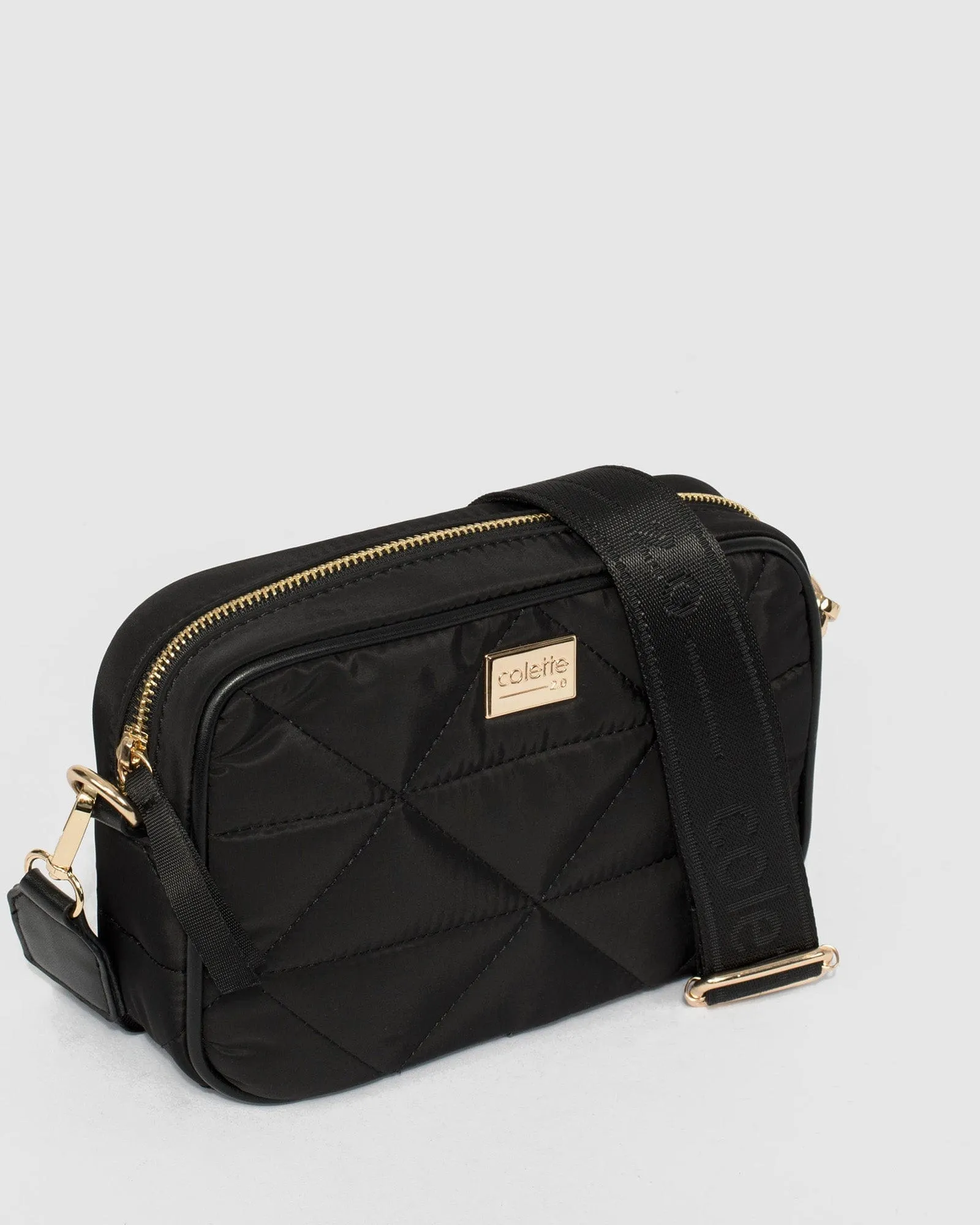 Black Alison Sports Crossbody Bag