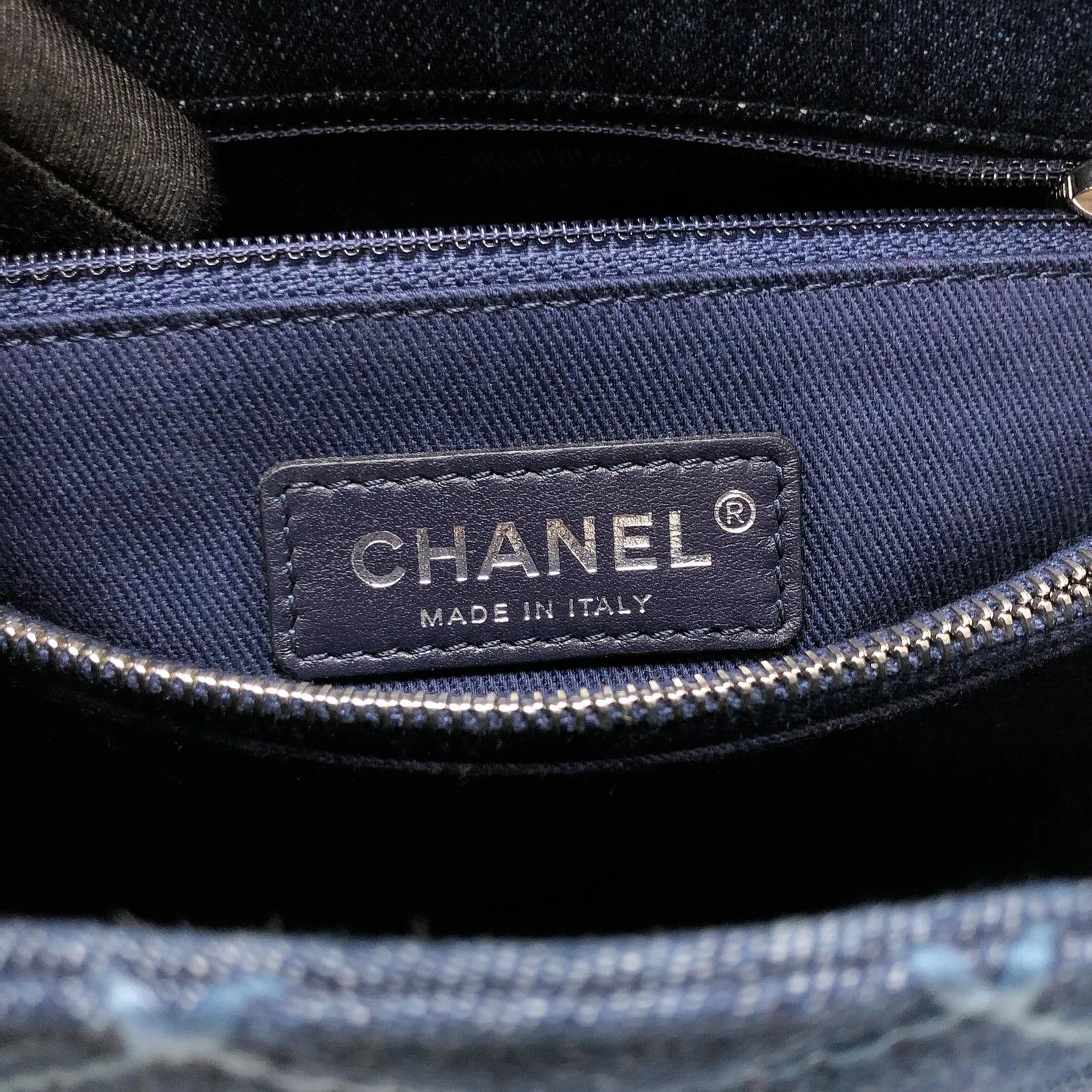 Blue Denim Quilted Medium Coco Handle Flap