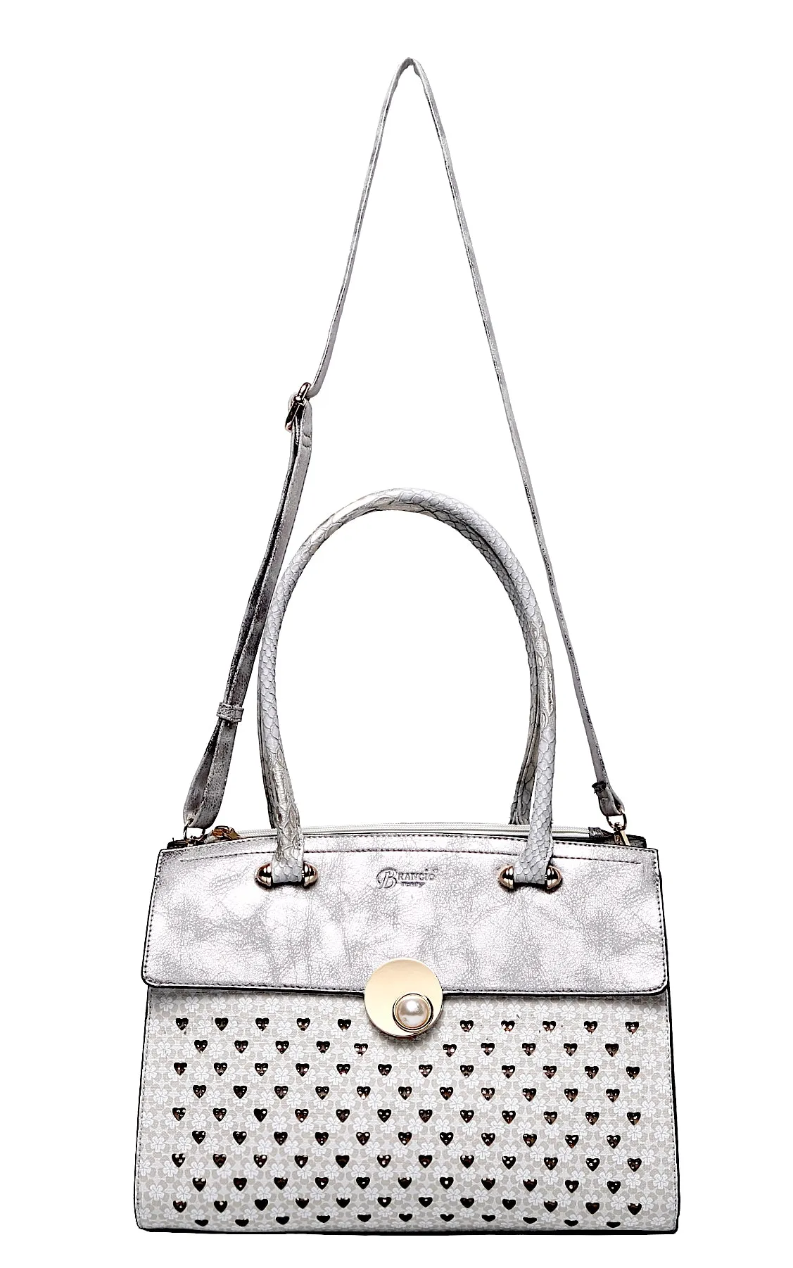 Brangio Silver Elegance Heart Tote