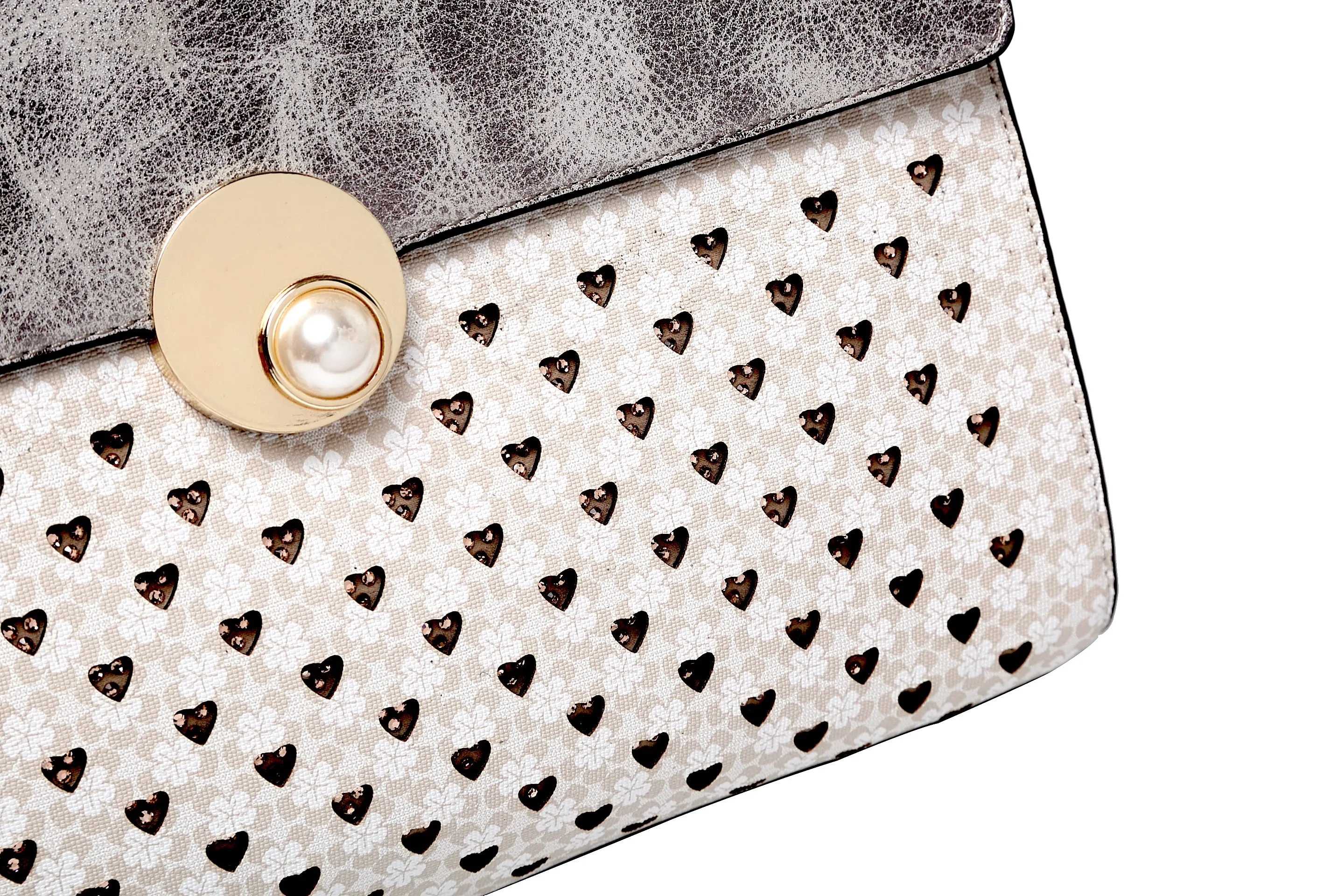 Brangio Silver Elegance Heart Tote