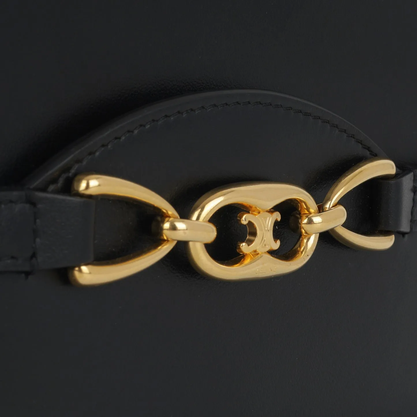Celine Celine - Triomphe WOC - Black Smooth Calfskin GHW - Pre-Loved