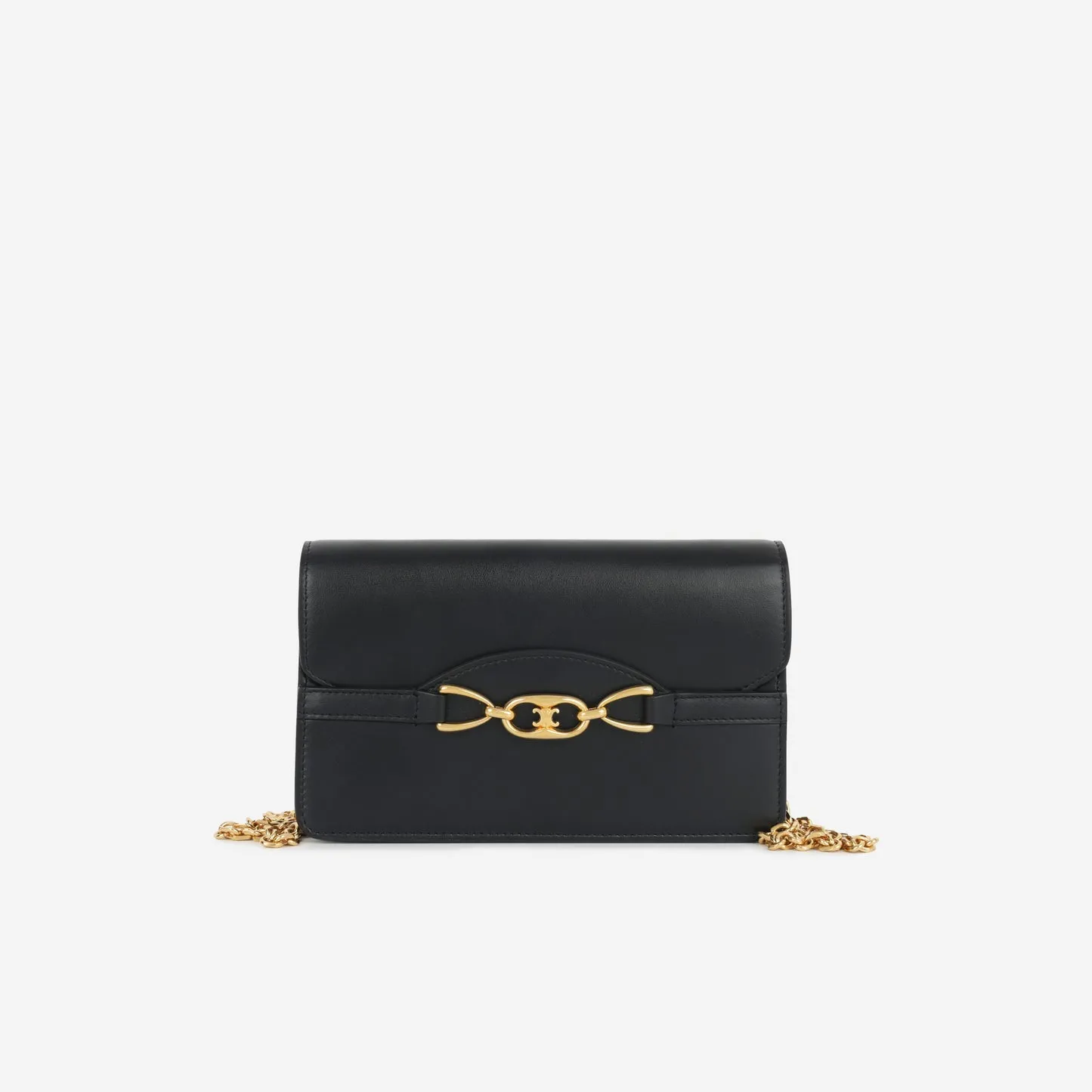 Celine Celine - Triomphe WOC - Black Smooth Calfskin GHW - Pre-Loved