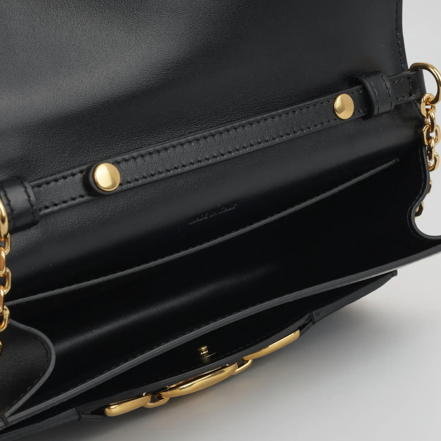 Celine Celine - Triomphe WOC - Black Smooth Calfskin GHW - Pre-Loved