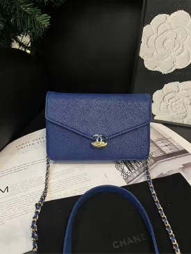 Chanel Electric Blue Cuba Series WOC Crossbody Bag