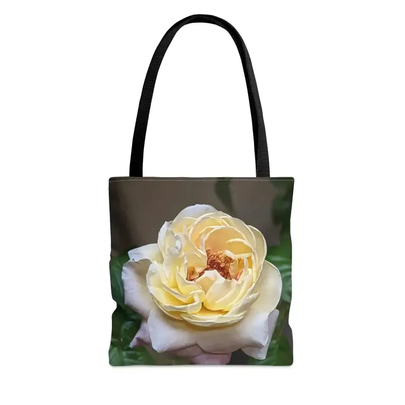 Chic Trendy Rose Flower Tote Bag