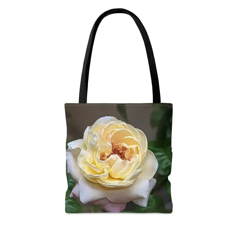 Chic Trendy Rose Flower Tote Bag