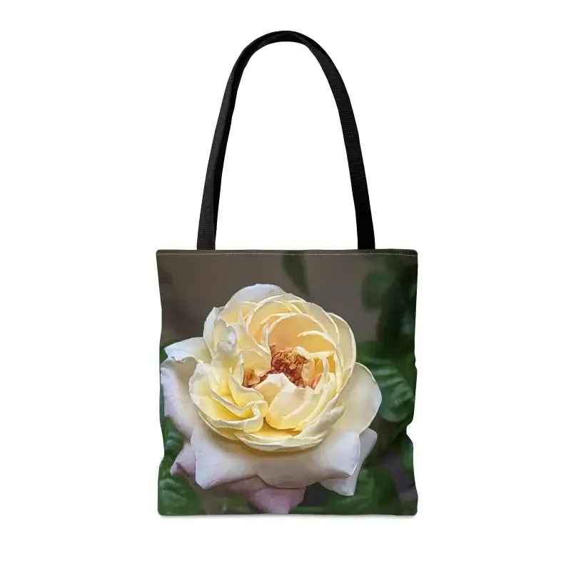 Chic Trendy Rose Flower Tote Bag
