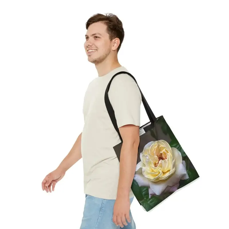 Chic Trendy Rose Flower Tote Bag