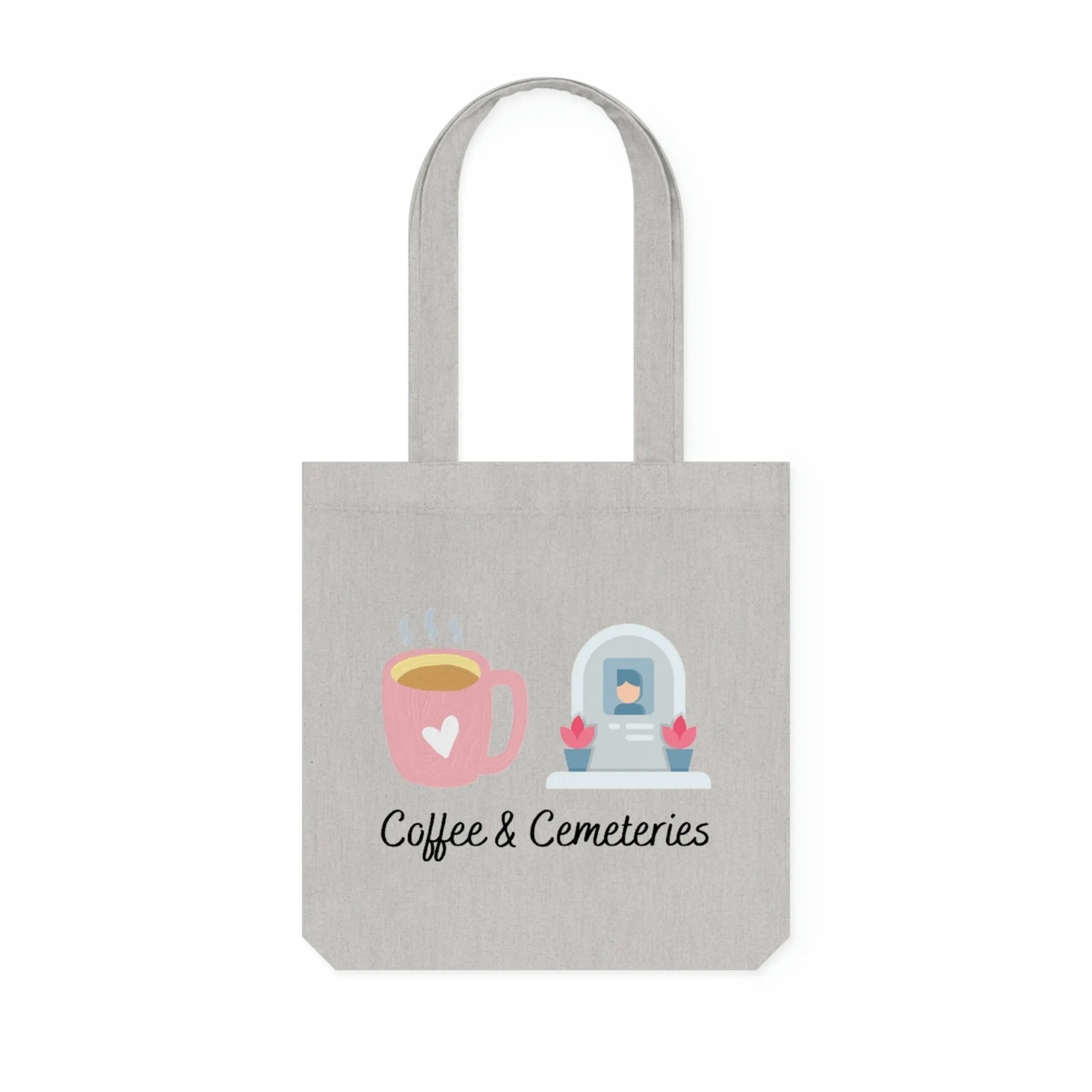 Coffee & Cemeteries Woven Tote Bag