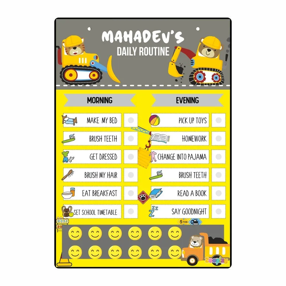 Daily Reward Chart Personalised  –  Builder Zone