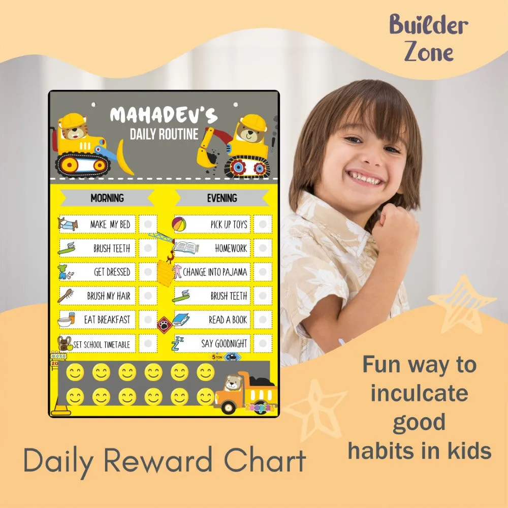 Daily Reward Chart Personalised  –  Builder Zone
