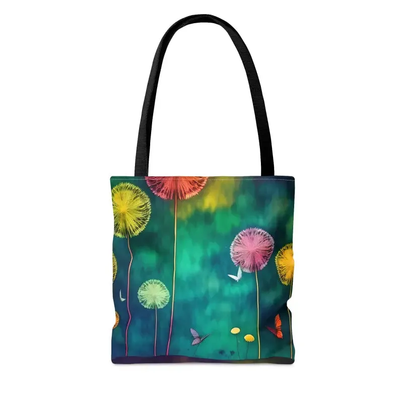 Dandelions Dancing Tote Bag in s m l Sizes