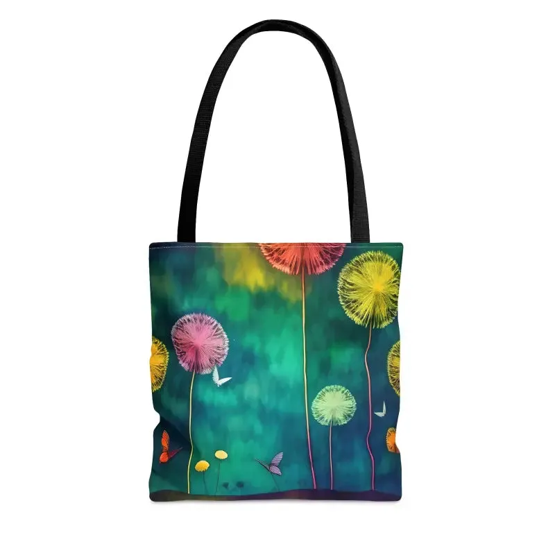 Dandelions Dancing Tote Bag in s m l Sizes