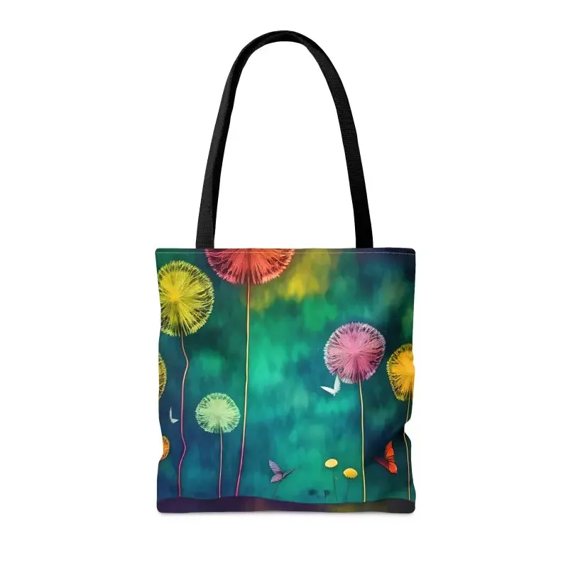 Dandelions Dancing Tote Bag in s m l Sizes