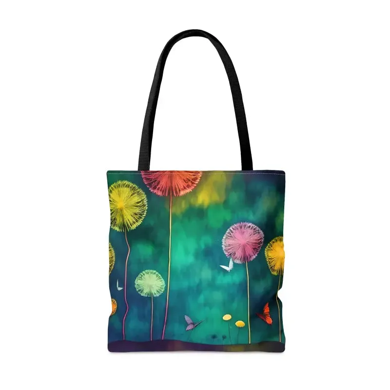 Dandelions Dancing Tote Bag in s m l Sizes