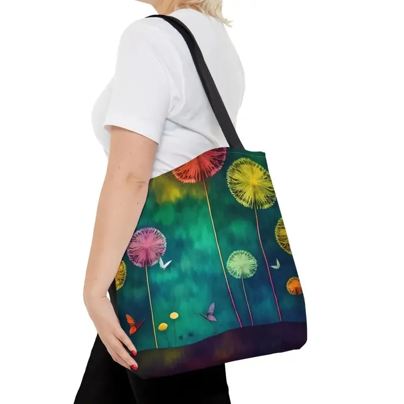 Dandelions Dancing Tote Bag in s m l Sizes