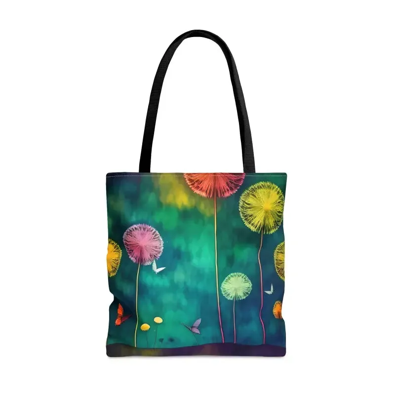 Dandelions Dancing Tote Bag in s m l Sizes