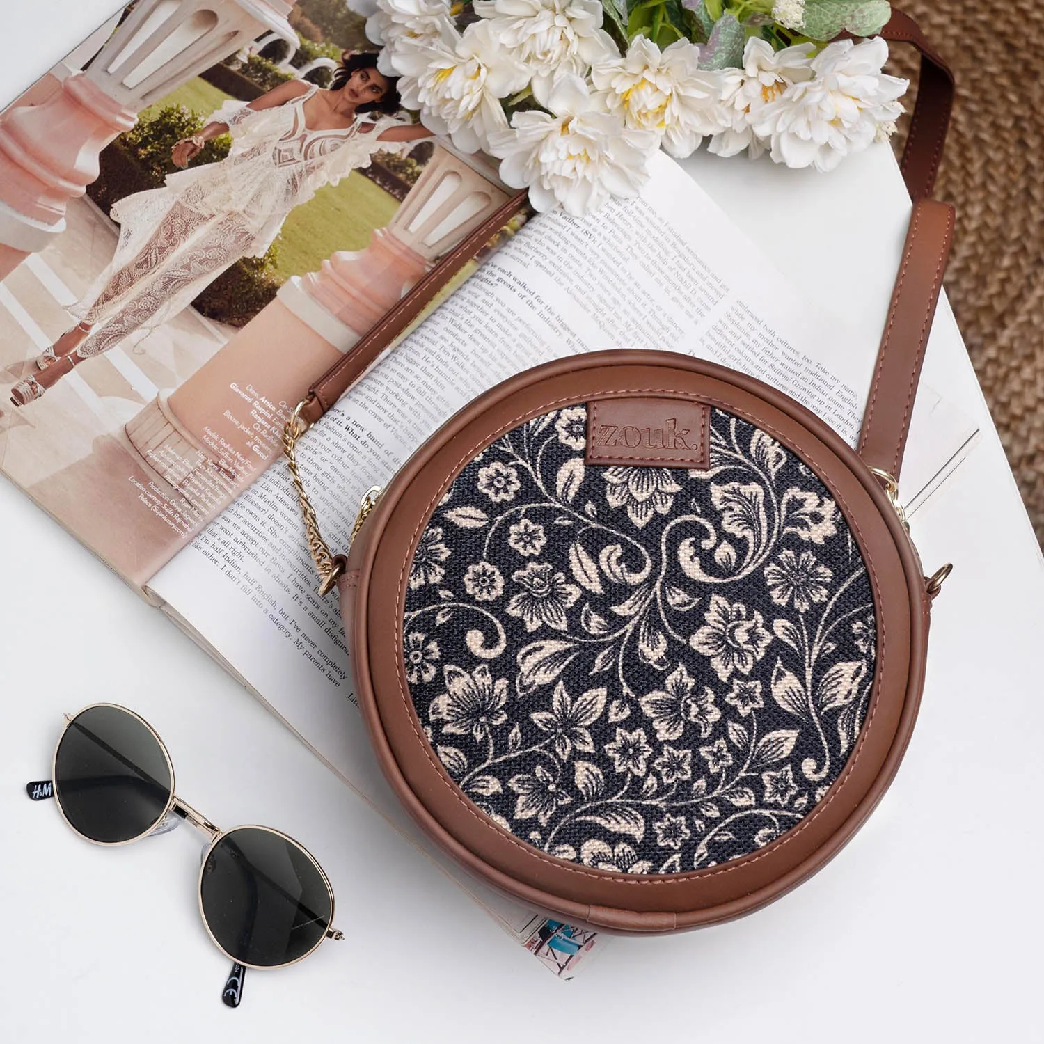 FloMotif Round Sling Bag