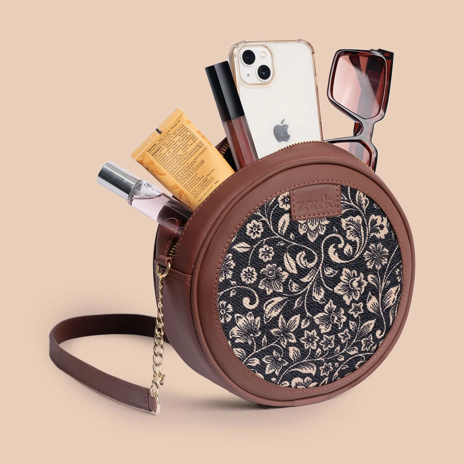 FloMotif Round Sling Bag
