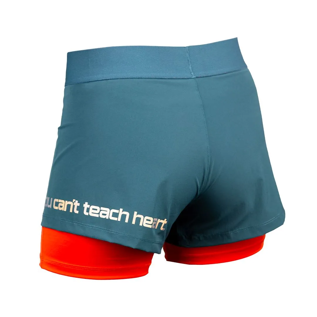 FlyGirl Fight Shorts Verdigris