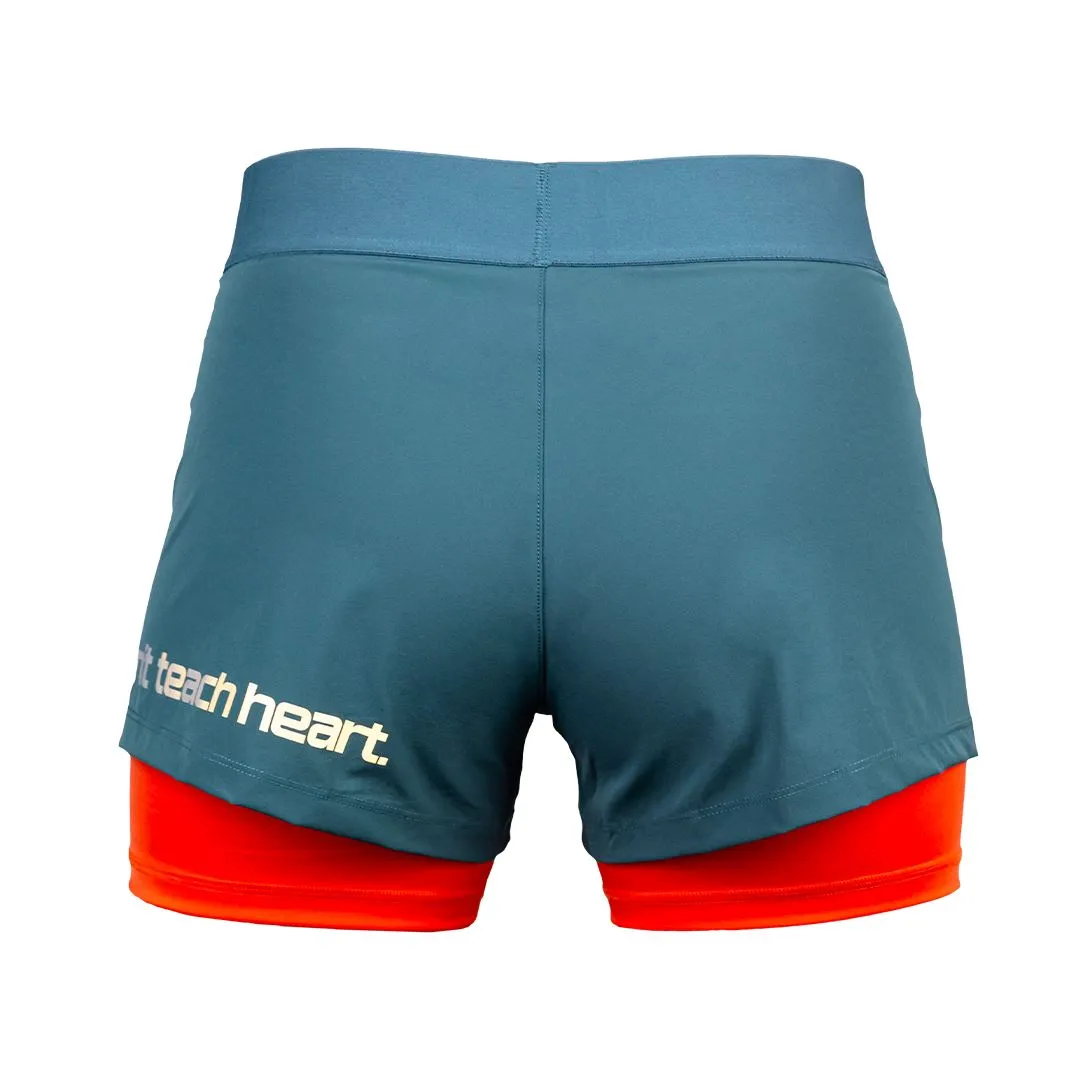 FlyGirl Fight Shorts Verdigris