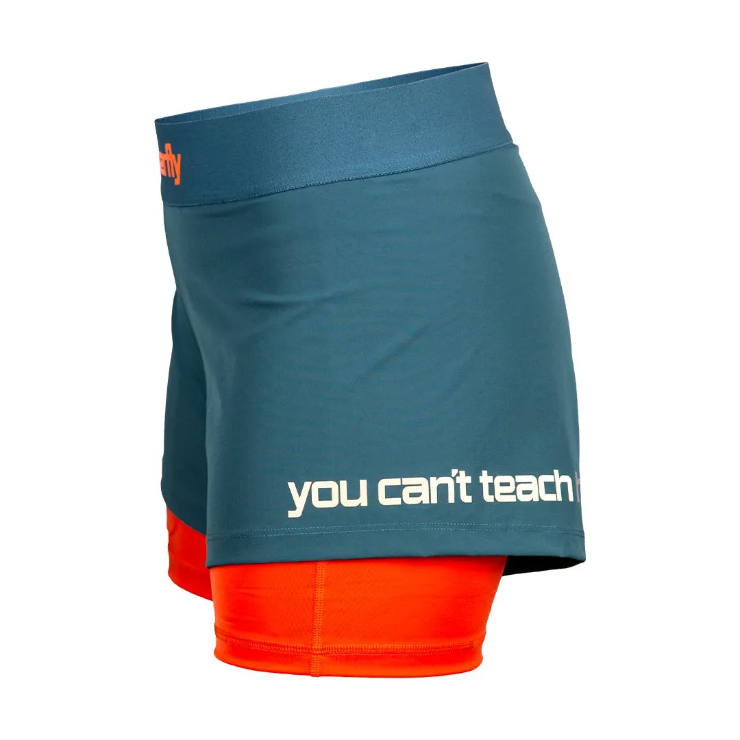 FlyGirl Fight Shorts Verdigris