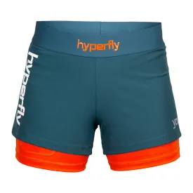 FlyGirl Fight Shorts Verdigris