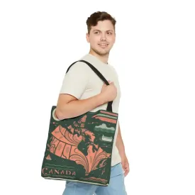 Foxy Tote Bag Map of Canada Chic Companion