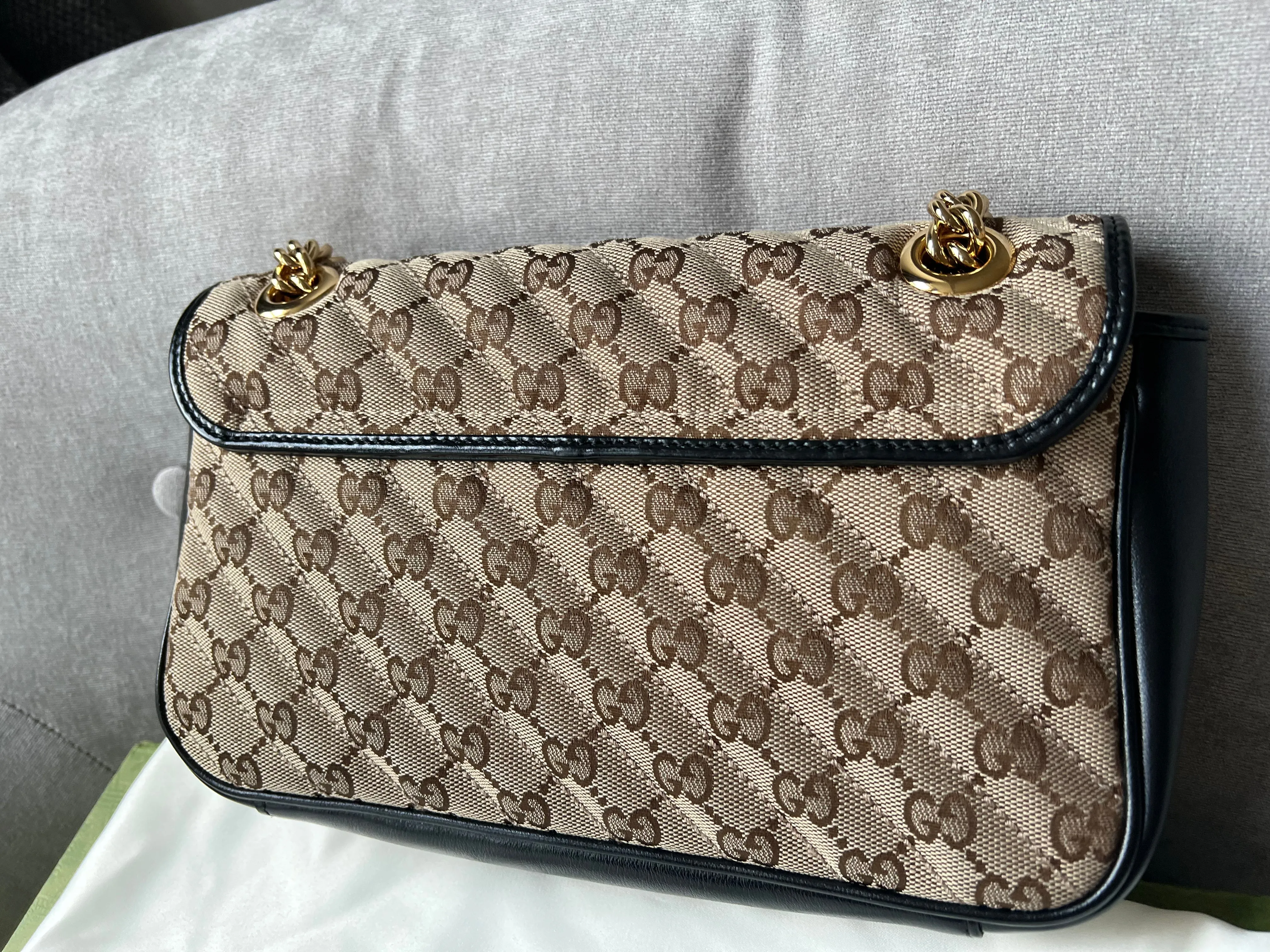 Gucci GG Beige Marmont Small Shoulder Bag (RRP £1,570)