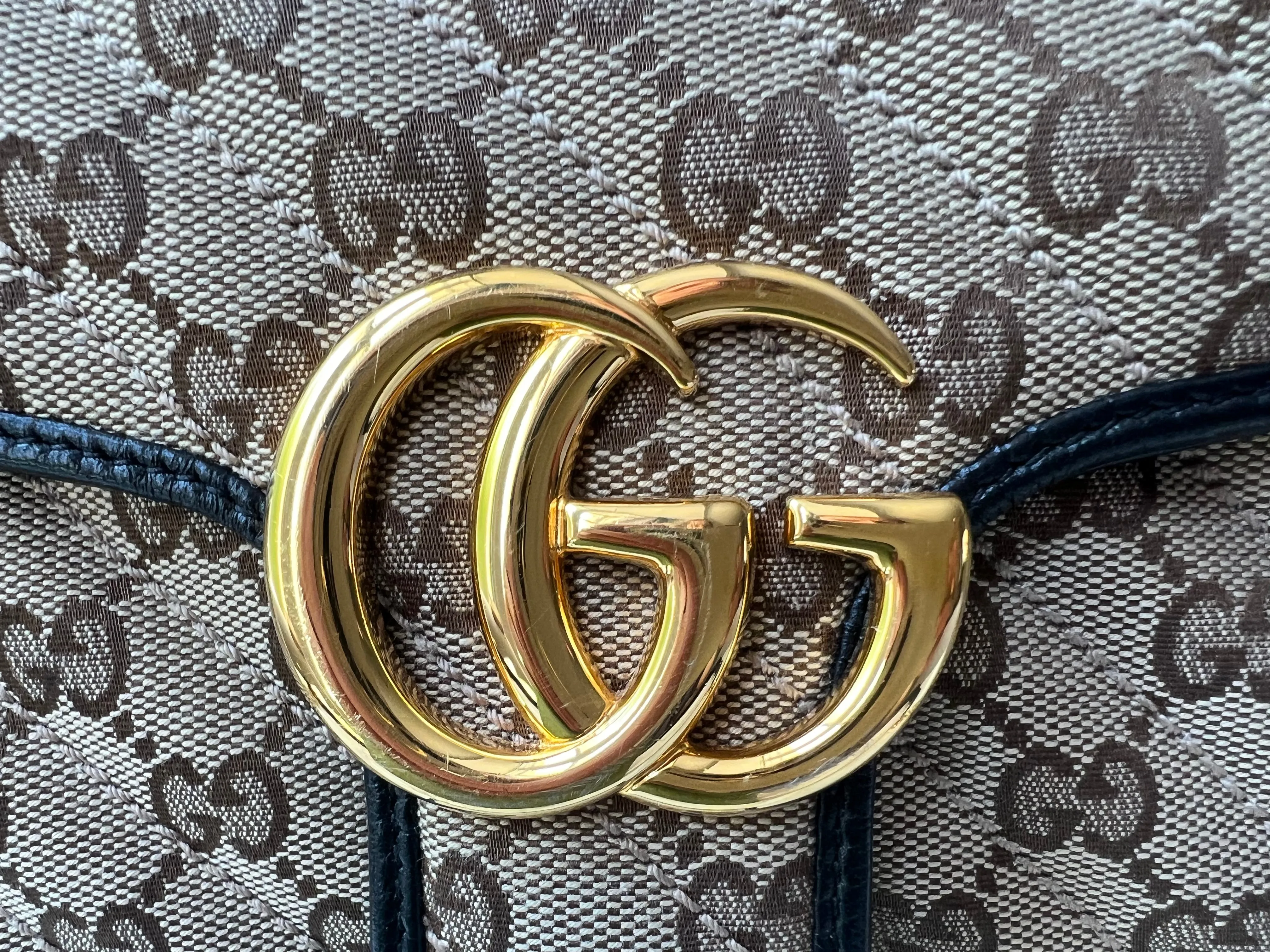 Gucci GG Beige Marmont Small Shoulder Bag (RRP £1,570)