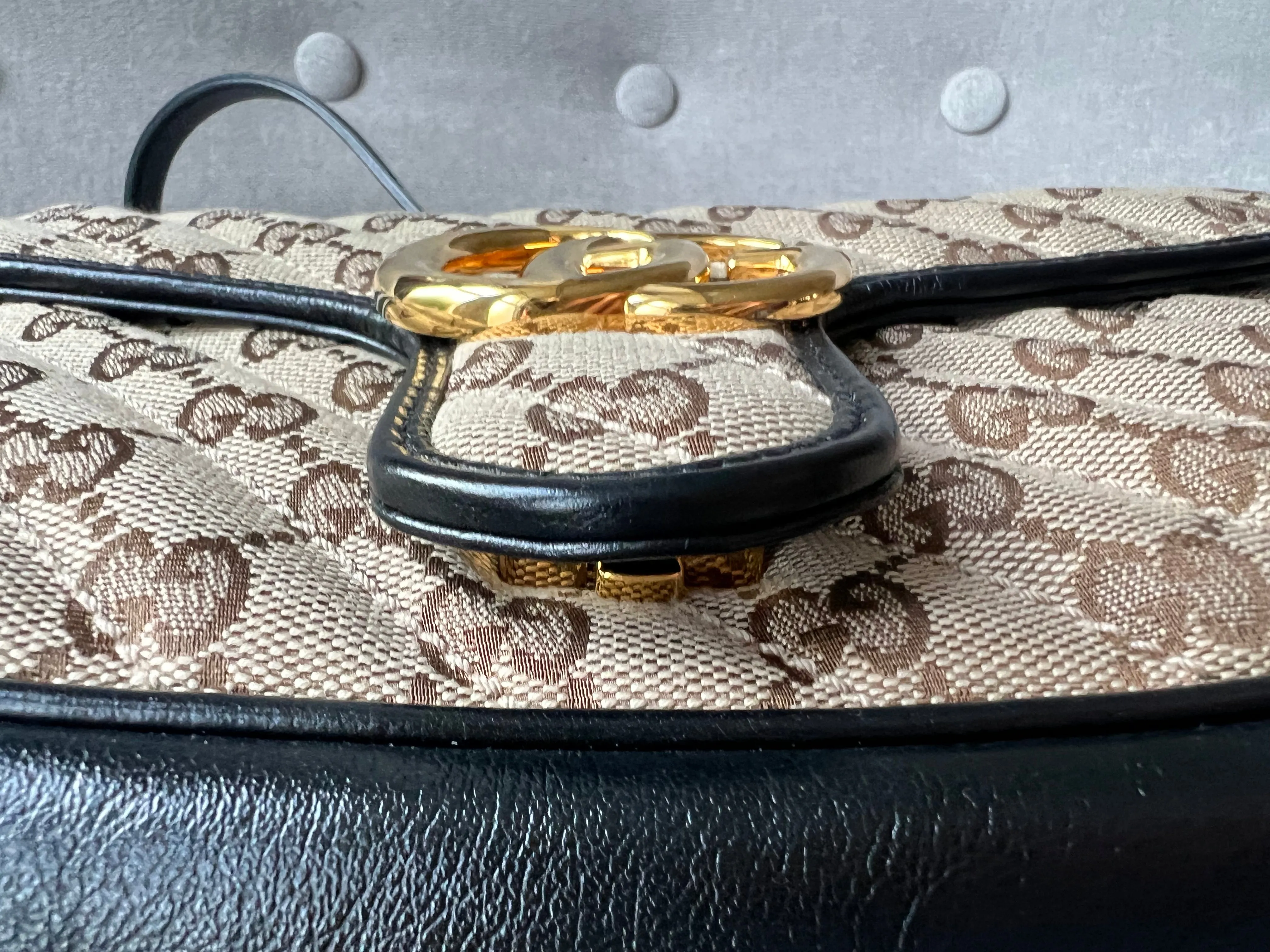 Gucci GG Beige Marmont Small Shoulder Bag (RRP £1,570)