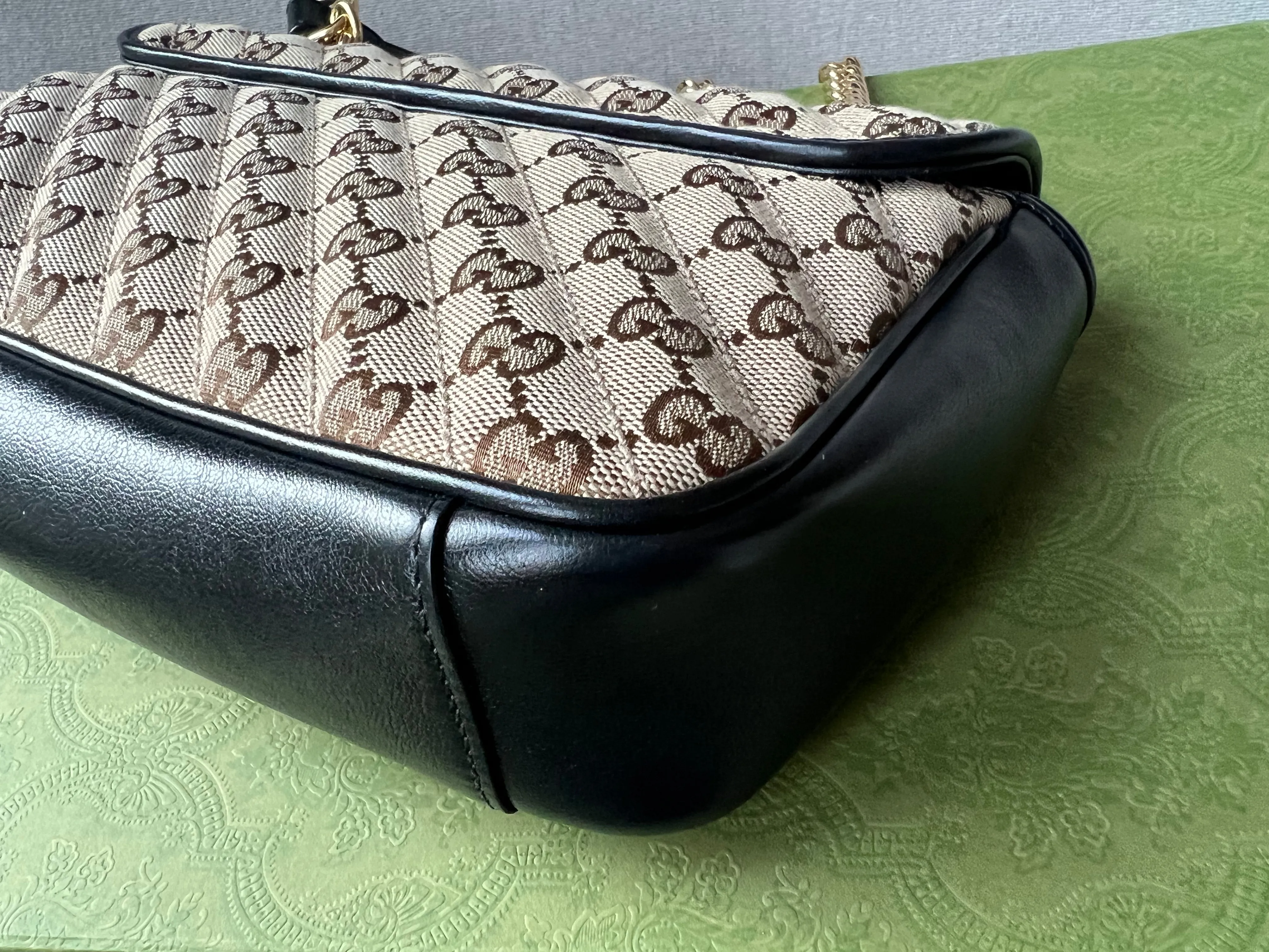 Gucci GG Beige Marmont Small Shoulder Bag (RRP £1,570)