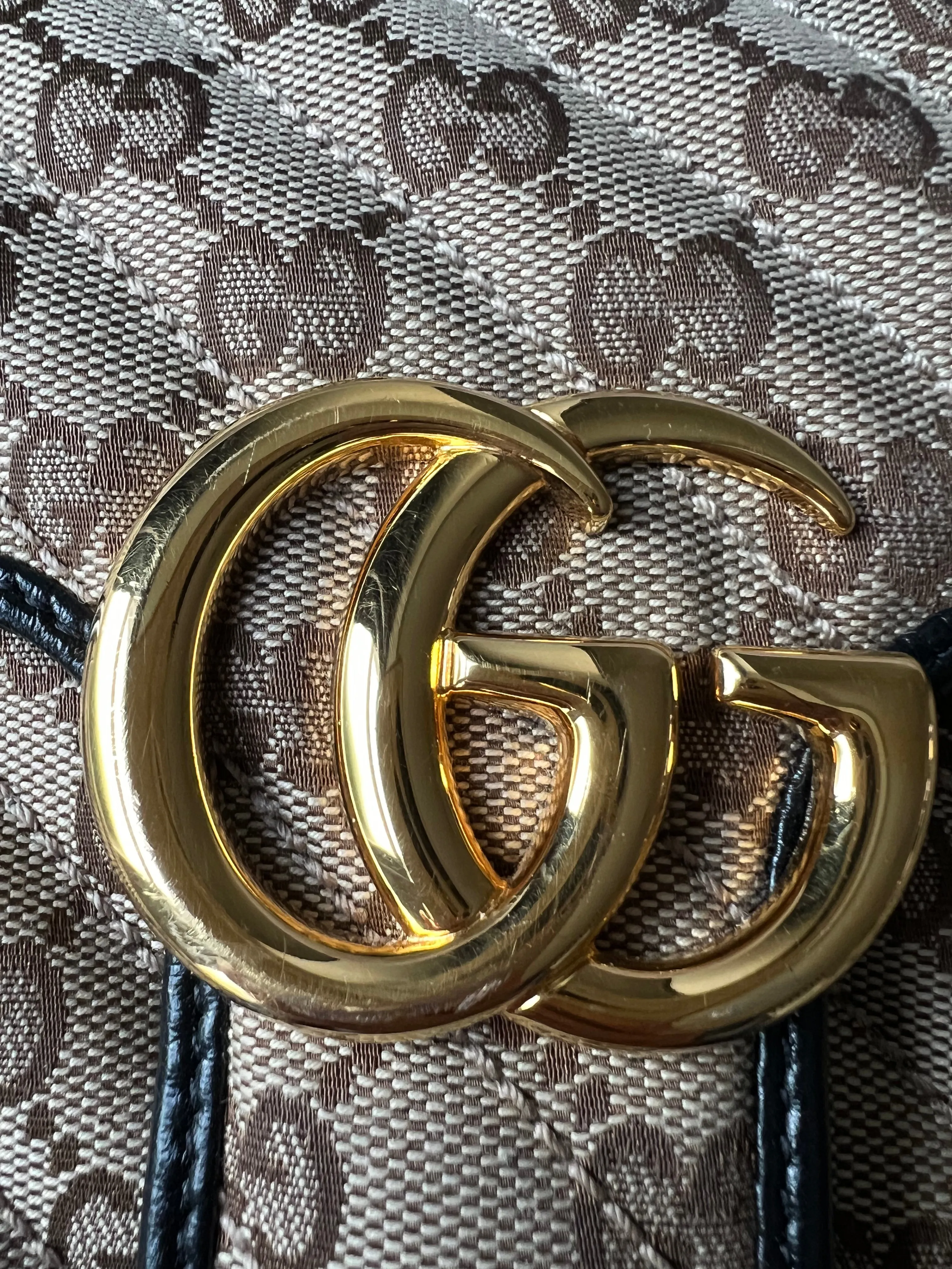 Gucci GG Beige Marmont Small Shoulder Bag (RRP £1,570)