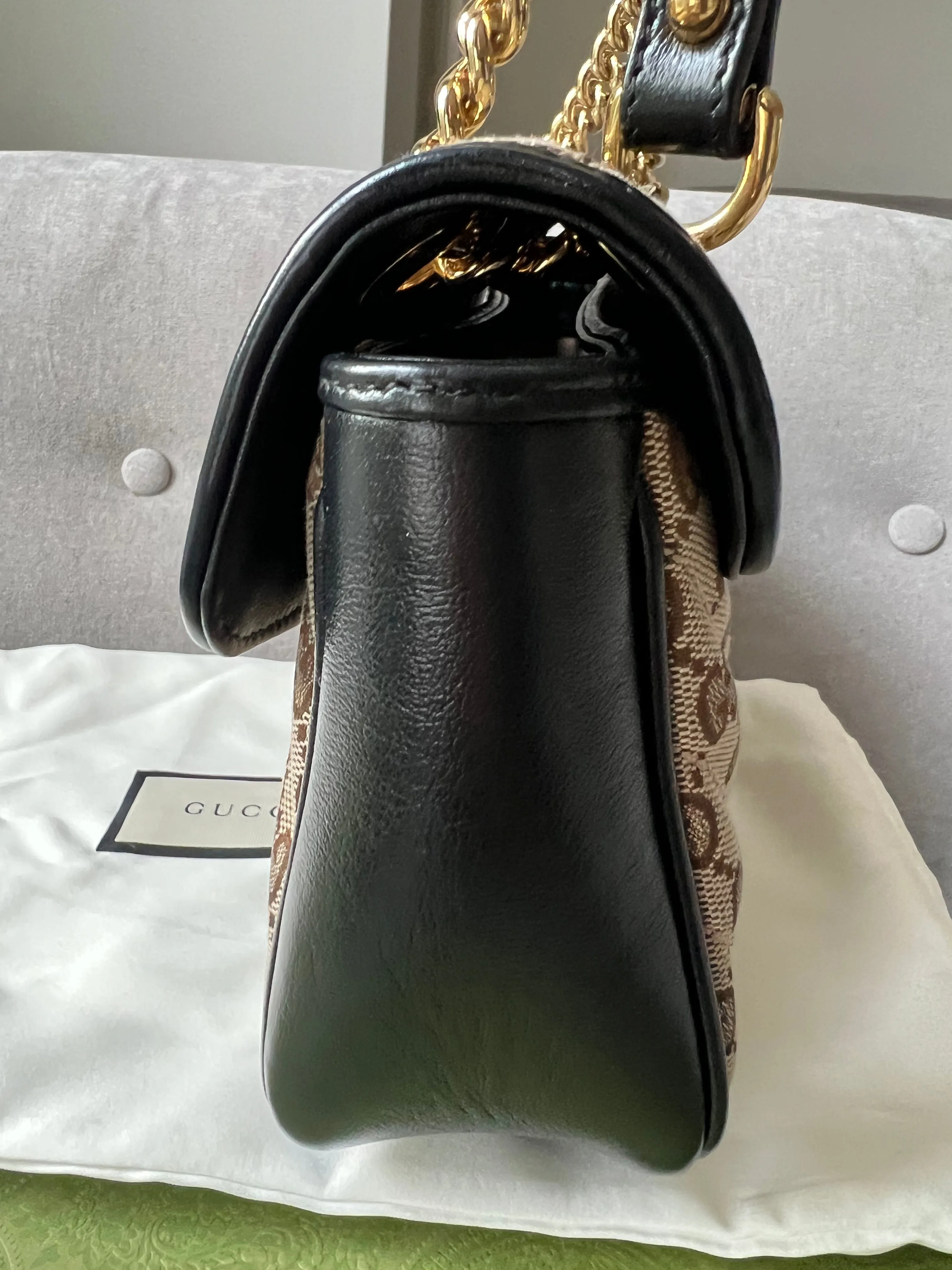 Gucci GG Beige Marmont Small Shoulder Bag (RRP £1,570)
