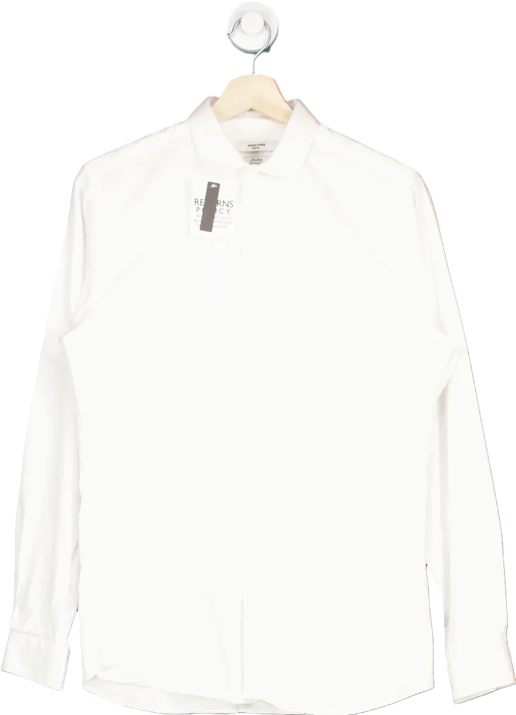 Jack & Jones White Premium Stretch Shirt UK S