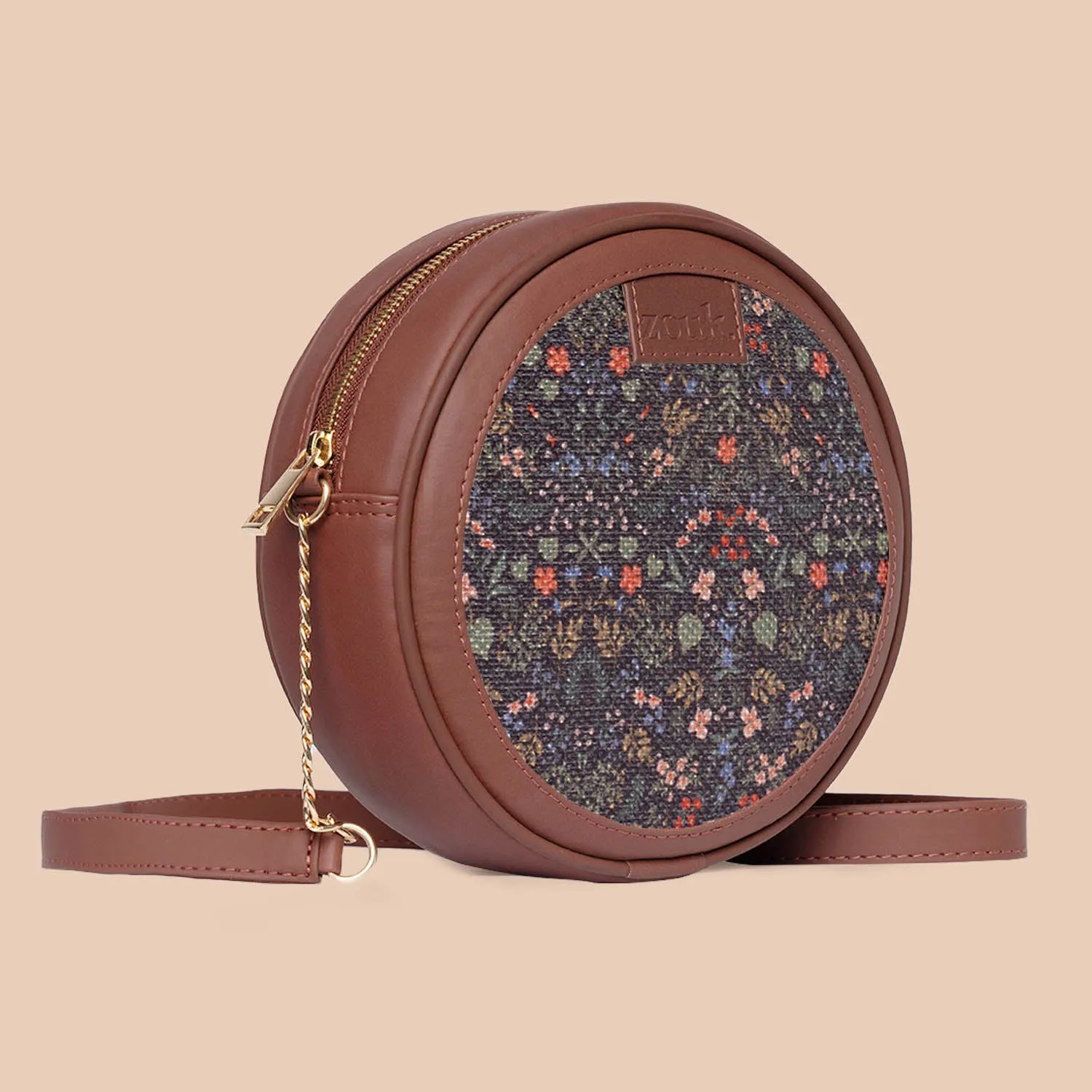 Kashmir Royals Round Sling Bag