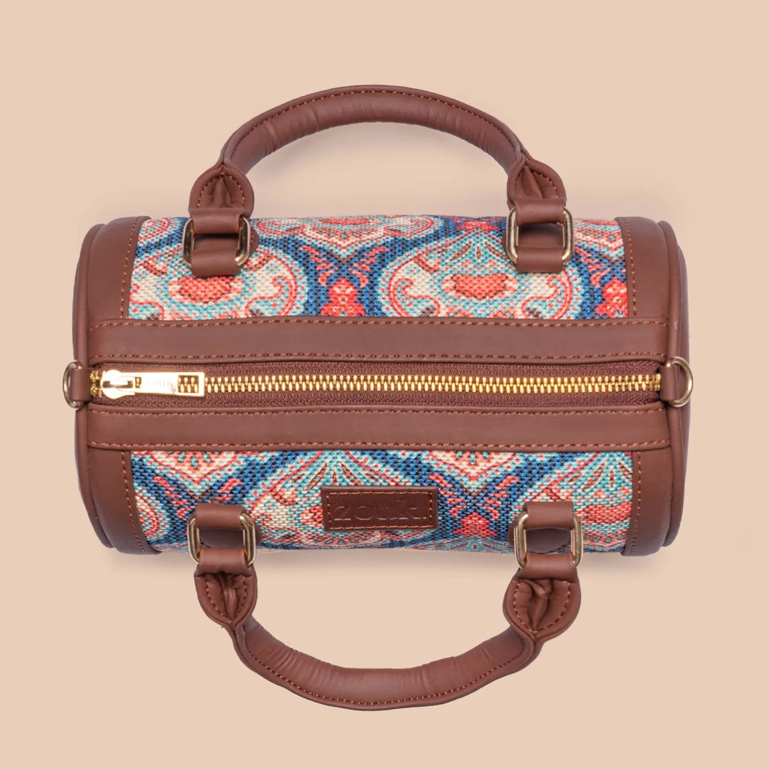 Kovil Blue Statement Satchel (Small)