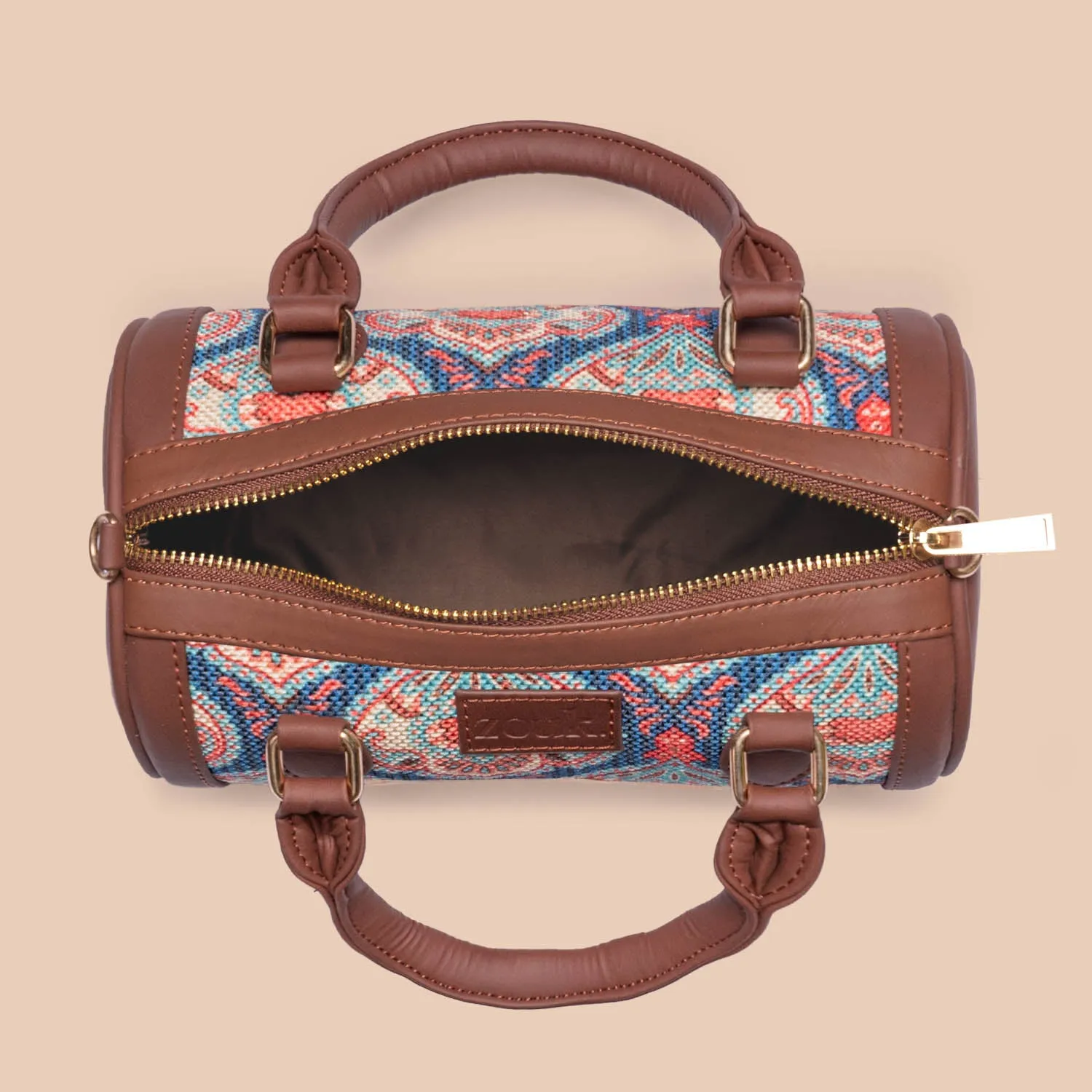 Kovil Blue Statement Satchel (Small)