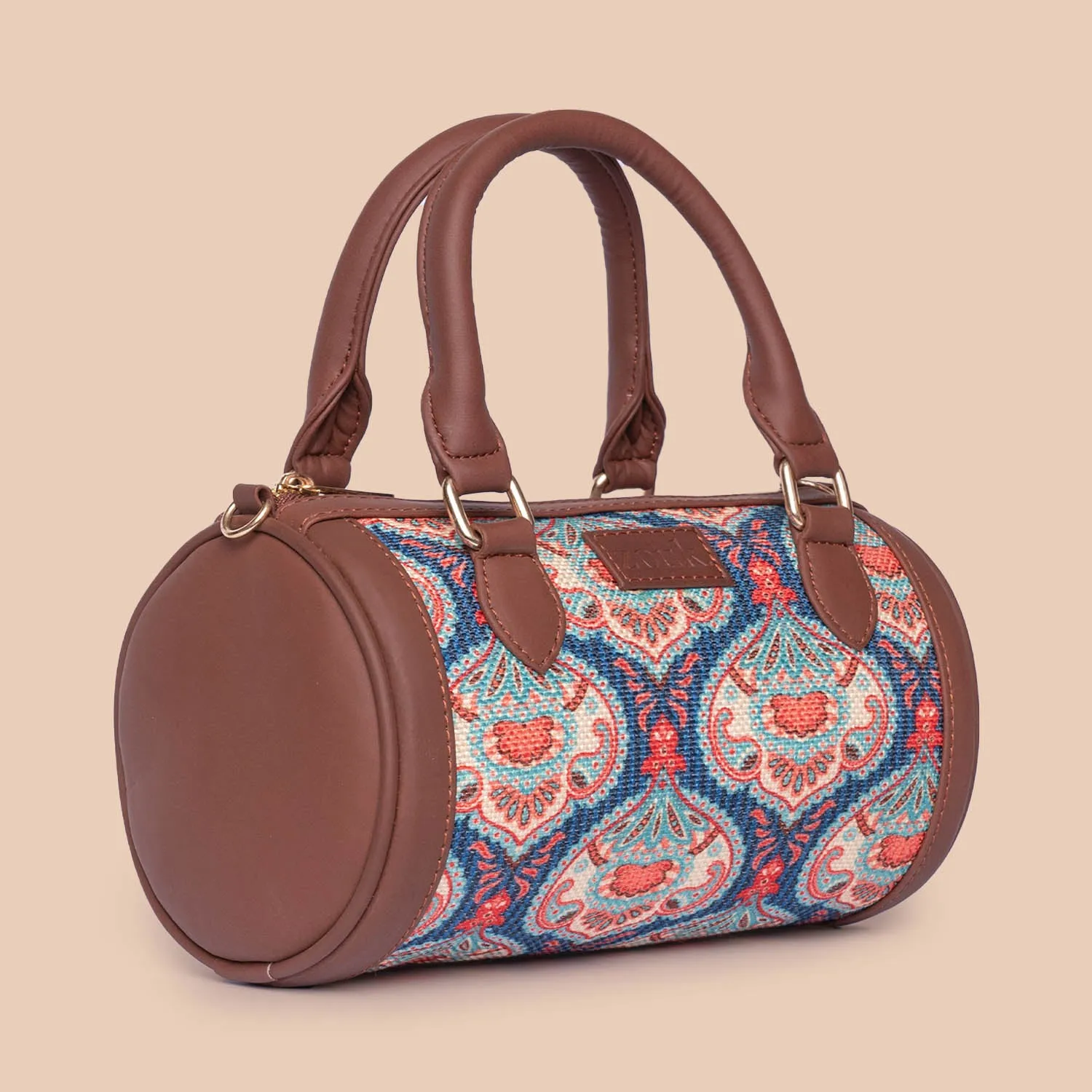 Kovil Blue Statement Satchel (Small)