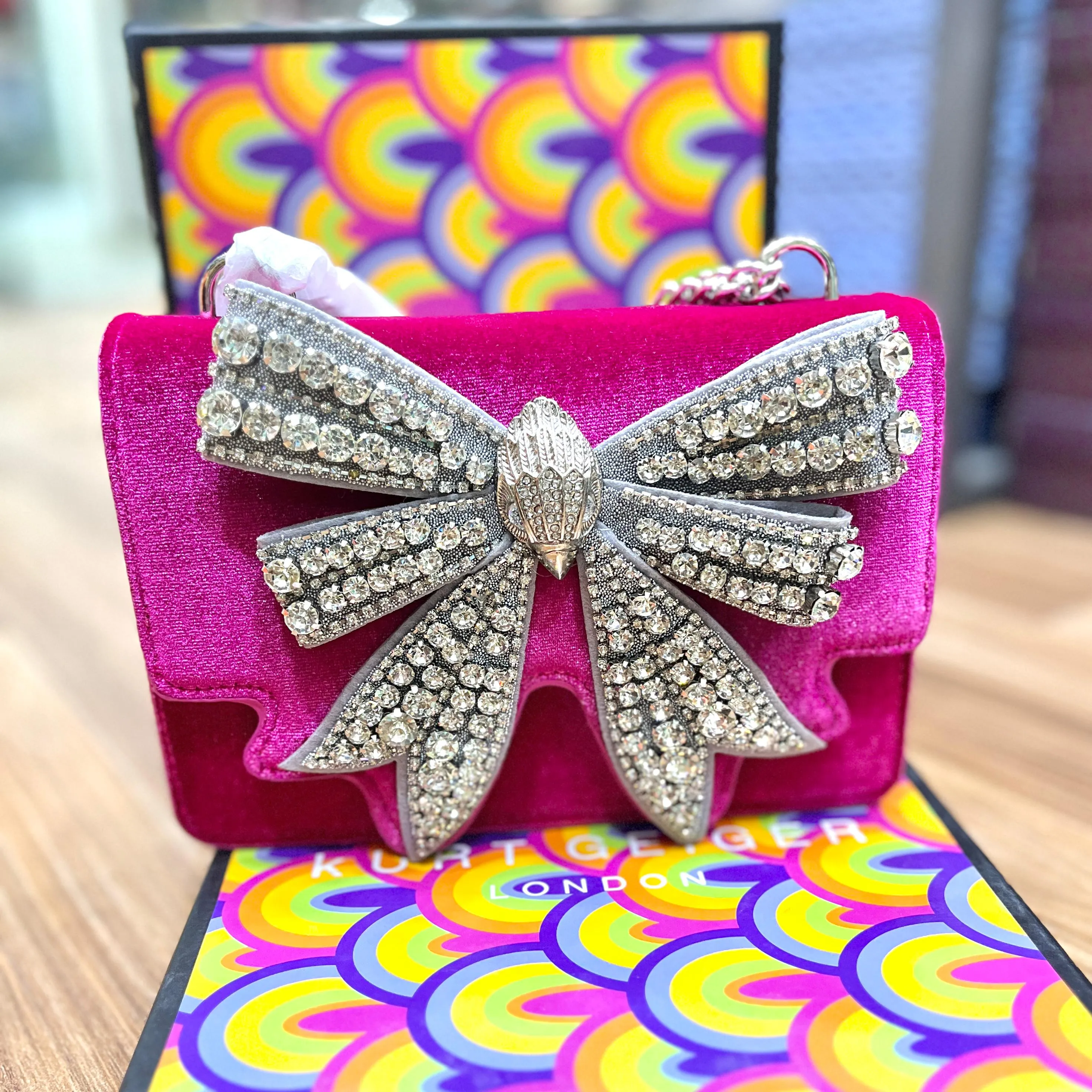 KURT GEIGER SMALL SHOREDITCH BOW BAG